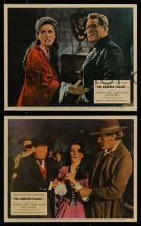6s203 HAUNTED PALACE 4 color English FOH LCs '66 Vincent Price, Lon Chaney, Edgar Allan Poe!