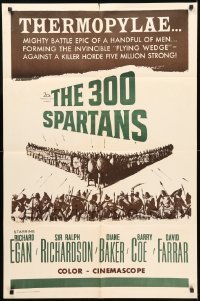 6t004 300 SPARTANS military 1sh '62 Richard Egan in the mighty battle of Thermopylae!
