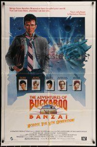 6t022 ADVENTURES OF BUCKAROO BANZAI 1sh '84 Peter Weller science fiction thriller!