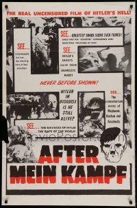 6t025 AFTER MEIN KAMPF 1sh '61 the real uncensored film of Hitler's Hell!