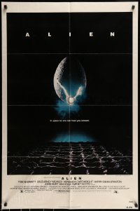6t030 ALIEN 1sh '79 Ridley Scott outer space sci-fi monster classic, cool egg image!