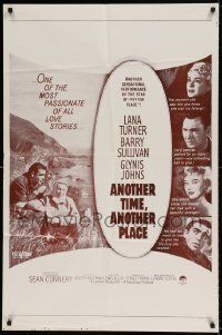 6t052 ANOTHER TIME ANOTHER PLACE military 1sh R60s sexy Lana Turner has an affair with Sean Connery!