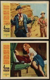 6w861 4 FOR TEXAS 2 LCs '64 Frank Sinatra, Dean Martin, sexiest cowgirl Ursula Andress!
