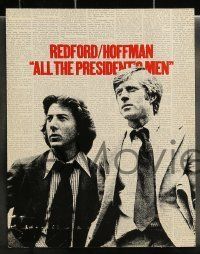 6w013 ALL THE PRESIDENT'S MEN 9 color 11x14 stills '76 Hoffman & Redford as Woodward & Bernstein!