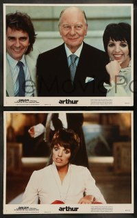 6w043 ARTHUR 8 LCs '81 wacky alcoholic Dudley Moore, Liza Minnelli, John Gielgud!