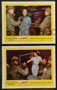 6w045 ATTACK 8 int'l LCs '56 WWII soldiers Lee Marvin, Jack Palance & Richard Jaeckel!