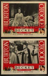 6w053 BECKET 8 LCs '64 Richard Burton in the title role, Peter O'Toole, directed by Peter Glenville