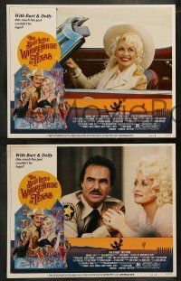 6w059 BEST LITTLE WHOREHOUSE IN TEXAS 8 LCs '82 Burt Reynolds, Dolly Parton, Dom DeLuise!