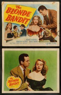 6w064 BLONDE BANDIT 8 LCs '49 Argentina Brunetti, Robert Rockwell, Dorothy Patrick, film noir!