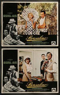 6w067 BORSALINO 8 LCs '70 Jean-Paul Belmondo & Delon in Lorraine-Dietrich, Jacques Deray directed!