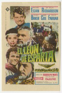 6x302 300 SPARTANS Spanish herald '63 Richard Egan in the mighty battle of Thermopylae, different!