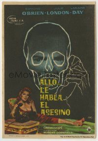6x303 3rd VOICE Spanish herald '62 sexy Julie London, cool Jano art of O'Brien & huge skull!
