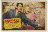 6x327 ARSENIC & OLD LACE Spanish herald '47 great c/u of Cary Grant & Priscilla Lane, Frank Capra