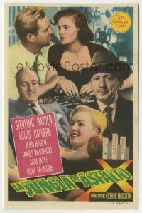 6x328 ASPHALT JUNGLE Spanish herald '51 Marilyn Monroe, Sterling Hayden, John Huston, different!