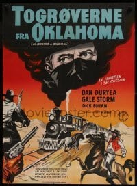 6y328 AL JENNINGS OF OKLAHOMA Danish '51 real and violent story of the last of the great outlaws!