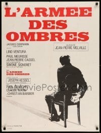 6y725 ARMY OF SHADOWS French 24x32 '69 Jean-Pierre Melville's L'Armee des ombres!