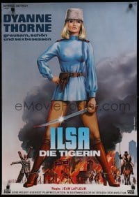 6y048 ILSA THE TIGRESS OF SIBERIA German '78 Dyanne Thorne is a pure animal, different art by Morf