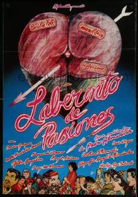 6y026 LABYRINTH OF PASSION Spanish '82 Pedro Almodovar's Laberinto de pasiones, sexy Zulueta art!