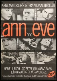 6y123 ANN & EVE export Swedish '70 Gio Petre, Marie Liljedahl, you haven't seen it all, b/w style
