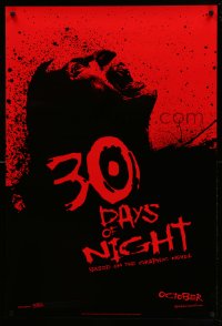 6z046 30 DAYS OF NIGHT teaser DS 1sh 2009 Josh Hartnett & Melissa George fight vampires in Alaska!
