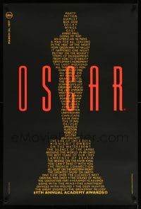 6z049 69TH ANNUAL ACADEMY AWARDS heavy stock 24x36 1sh 1997 image of Oscar from winning movie titles
