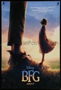 6z136 BFG teaser DS 1sh 2016 Big Friendly Giant, Disney, Spielberg, the human beans that created E.T