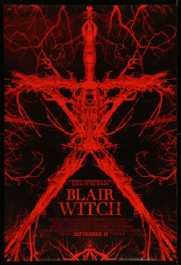 6z149 BLAIR WITCH advance DS 1sh 2016 there is something evil hiding in The Woods, creepy image!