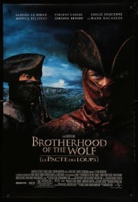 6z168 BROTHERHOOD OF THE WOLF DS 1sh 2001 Christophe Gans' Le Pacte des Loups, Bellucci!