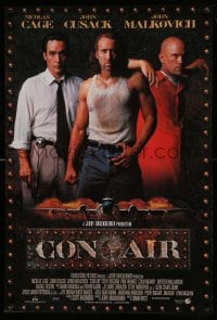 6z213 CON AIR int'l DS 1sh 1997 Nicholas Cage, John Cusack, John Malkovich, Steve Buscemi!