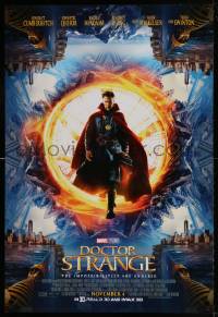 6z267 DOCTOR STRANGE advance DS 1sh 2016 sci-fi image of Benedict Cumberbatch in the title role!