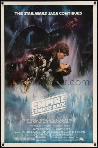 6z007 EMPIRE STRIKES BACK studio style 1sh 1980 classic Gone With The Wind style art by Roger Kastel
