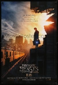 6z311 FANTASTIC BEASTS & WHERE TO FIND THEM int'l teaser DS 1sh 2016 Yates, J.K. Rowling, Miller!