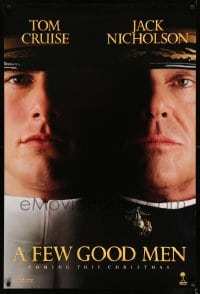 6z317 FEW GOOD MEN teaser 1sh 1992 best close up of Tom Cruise & Jack Nicholson!