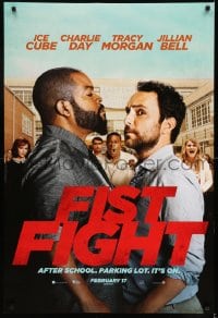 6z324 FIST FIGHT teaser DS 1sh 2017 Ice Cube, Charlie Day, Morgan, after school in the parking lot!