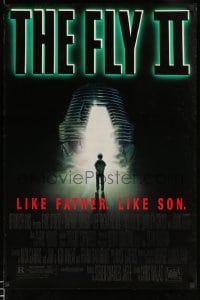 6z332 FLY II 1sh 1989 Eric Stoltz, Daphne Zuniga, like father, like son, horror sequel, Mahon art
