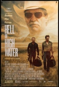 6z414 HELL OR HIGH WATER advance DS 1sh 2016 Jeff Bridges, Chris Pine, Foster, justice isn't a crime