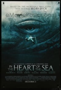 6z465 IN THE HEART OF THE SEA advance DS 1sh 2015 Ron Howard, Chris Hemsworth, huge whale eye!