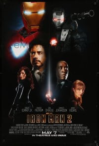 6z493 IRON MAN 2 int'l advance 1sh 2010 Marvel, Downey Jr, Cheadle, Paltrow, Scarlett Johansson!