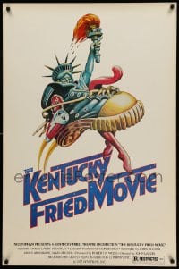 6z511 KENTUCKY FRIED MOVIE 1sh 1977 John Landis directed comedy, wacky tennis shoe art!