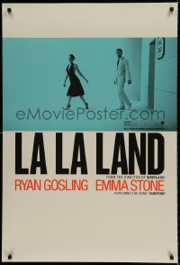 6z529 LA LA LAND teaser DS 1sh 2016 Ryan Gosling & Emma Stone leaving stage door, featuring Audition