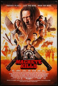 6z587 MACHETE KILLS advance DS 1sh 2013 Danny Trejo, Michelle Rodriguez, Carlos Estevez, Mel Gibson!