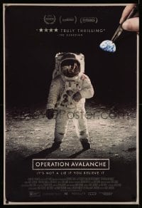 6z681 OPERATION AVALANCHE DS 1sh 2016 Matt Johnson, NASA moon landing conspiracy black comedy!