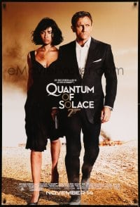 6z732 QUANTUM OF SOLACE advance DS 1sh 2008 Daniel Craig as James Bond, sexy Olga Kurylenko!