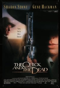 6z735 QUICK & THE DEAD heavy stock 1sh 1995 sexiest Sharon Stone, think you're quick enough?