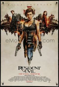 6z745 RESIDENT EVIL THE FINAL CHAPTER advance DS 1sh 2016 image of sexiest Milla Jovovich with gun!
