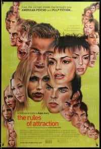 6z766 RULES OF ATTRACTION 1sh 2002 James Van Der Beek, Shannyn Sossamon, Jessica Biel, many faces!