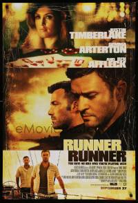 6z772 RUNNER RUNNER style A advance DS 1sh 2013 Justin Timberlake, Gemma Arterton, Ben Affleck!