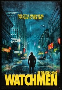 6z969 WATCHMEN int'l teaser DS 1sh 2009 Zack Snyder, Jackie Earle Haley, this city is afraid of me!