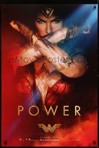 6z981 WONDER WOMAN teaser DS 1sh 2017 sexiest Gal Gadot in title role/Diana Prince, Power!