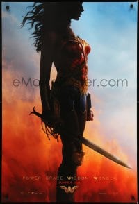 6z982 WONDER WOMAN teaser DS 1sh 2017 sexiest Gal Gadot in title role/Diana Prince, profile image!